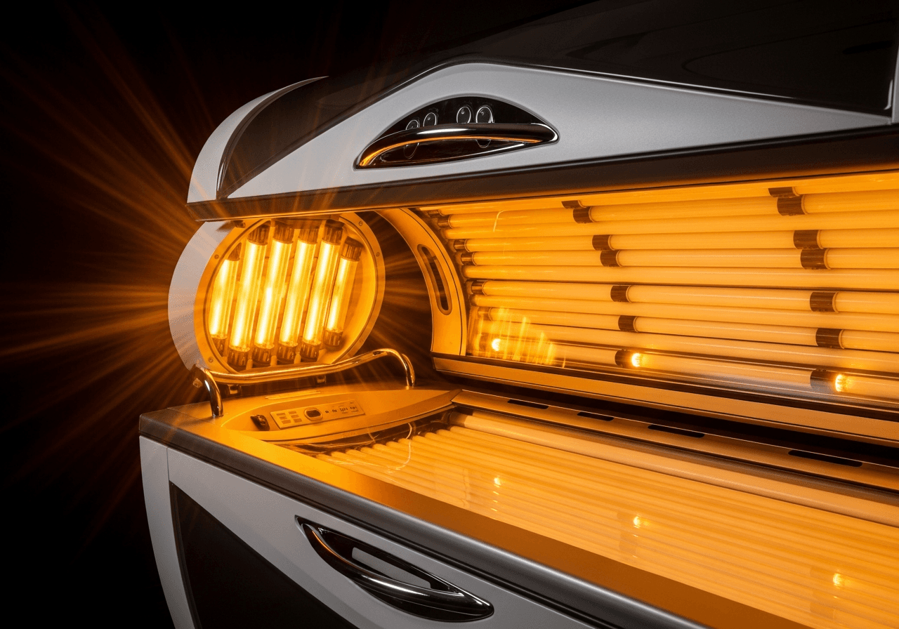 Modern professional tanning salon equipment - List your sunbed or tanning industry business on The Sunbed Hub and connect with salons across the UK